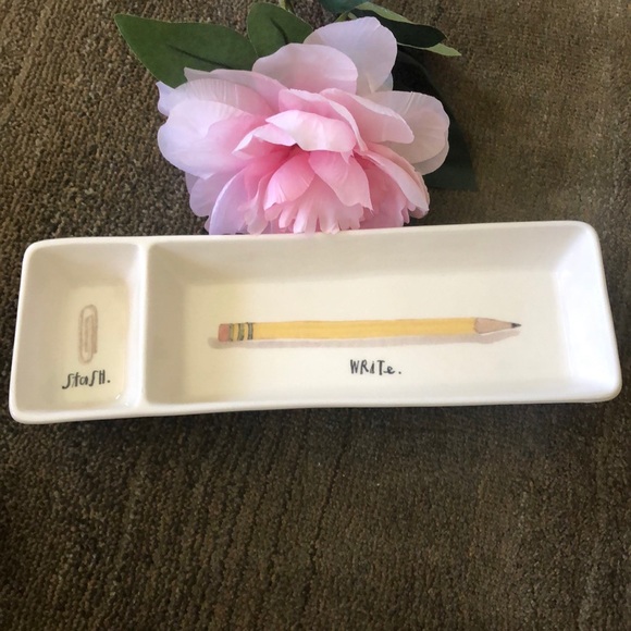 Rae Dunn Office Rae Dunn Pencil And Paperclip Holder Poshmark